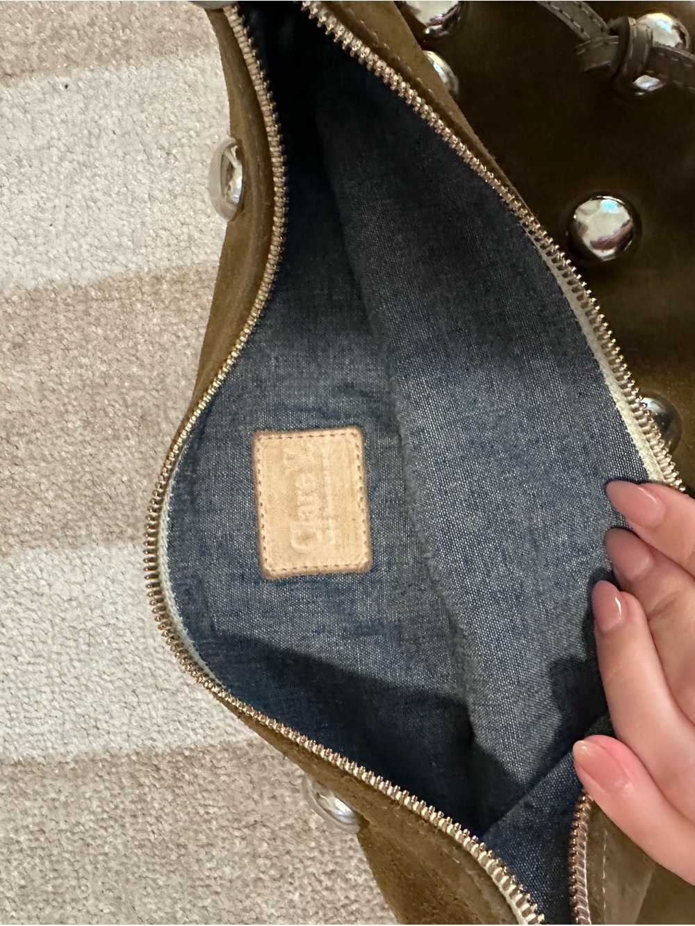 Clare V Lune Studded Shoulder Bag - Picture 11 of 11
